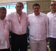 (De izquierda a derecha) Tomás Wilches, Leonel Medina, Holger Cáceres y César Abreo. César Obando