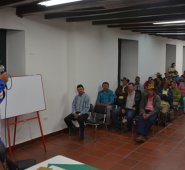 Los 52 beneficiarios participaron en la socialización que se cumplió en el auditorio del Sena. Roberto Ospino