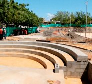 “Las obras presentan un avance del 50%”, según el gobernador Édgar Díaz. Cortesía