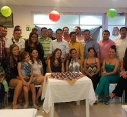 Los acompañaron los profesores Anatolio Alarcón y Fernando Sarmiento.  Cortesía