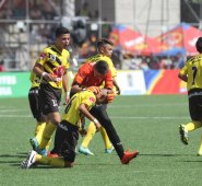 Este es el equipo  Patios Centro, que viene siendo la sensación en la fase final del Festival Nacional de Ponyfútbol, al avanzar a los cuartos de final de torneo. Cortesía