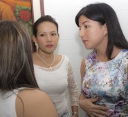Alix Yirley Vargas Torrado (primera de derecha a izquierda), la única candidata a contralora, había sido favorecida en enero pasado con una tutela que ordenó su elección, luego de que el Concejo la declarara desierta al ganar el voto en blanco.  Archivo