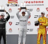 Juan Pablo Montoya, piloto colombiano. AP