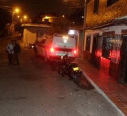 Hasta este lugar alcanzó a llegar Brayan Estiven Garcés, tras ser atacado a bala. Cristian Herrera