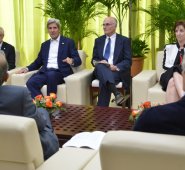 El secretario de Estado de EEUU, Jhon Kerry, se reunió los negociadores del Gobierno colombiano y las Farc. Presidencia