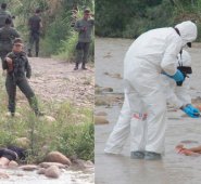 El cadáver de Andrea Cuadrado quedó tendido en la orilla venezolana del río. KATHERINE RAMÍREZ, conocida como ‘La Chiqui’, murió a pocos metros de Andrea. Cristian Herrera
