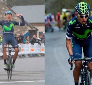 Marc Soler y Nairo Quintana del Movistar Team. Twitter