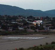 La inestabilidad atmosférica del lunes obstaculizó el aterrizaje. Archivo