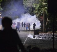 Los enfrentamientos en Puerto Santander luego de operativos de la Polfa contra el contrabando. Juan Pablo Bayona