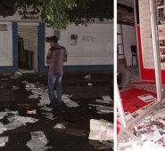 Diversas oficinas oficiales fueron atacadas por los manifestantes en Puerto Santander. Cortesía
