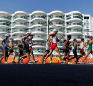 El colombiano consiguió un crono de 3h51:42, su mejor marca personal. AP