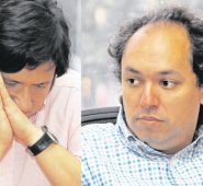 José Augusto Cadena y Juan Carlos Paredes son los representantes del Cúcuta Deportivo, que sigue esquivando la liquidación mientras paga sus acreencias. Archivo