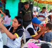 Mientras unos cocinaron el sancocho, otros disfrutaron de las actividades programadas. Cortesía