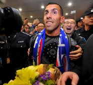 El antiguo delantero del Manchester City, Juventus y Boca Juniors, entre otros, no hizo declaraciones. AFP