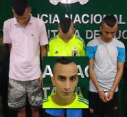 Óscar Astroza, Javier Enrique y Victor Martínez, fueron detenidos en Los Patios. Policía