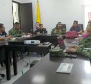 Las autoridades evaluaron la situación de orden público en este municipio de Norte de Santander. Cortesía