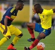 Los ecuatorianos tuvieron más ofensiva ante los colombianos. AFP