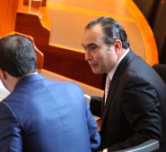 Audiencia del juicio en contra del magistrado Jorge Pretelt en la Sala Penal de la Corte Suprema de Justicia. Colprensa