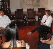 Los funcionarios del Ministerio de Cultura se reunieron con las autoridades culturales de Ocaña para conocer las inquietudes de los gestores. Javier Sarabia