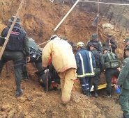 Los dos hombres estaban trabajando en una obra de construcción. Roberto Ospino