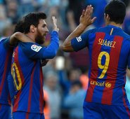 Con la victoria, los azulgranas siguen metiendo presión al Real Madrid en la pugna por la Liga. AFP