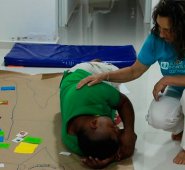 Terapia con los niños de Mocoa. Cortesía