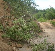 Los derrumbes son comunes en las vías de Ocaña. Javier Sarabia