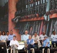 Este martes en Mesetas, Meta, el jefe de la misión de la ONU en Colombia, Jean Arnault, aseguró que el compromiso del desarme fue "honrado" por las Farc. AFP