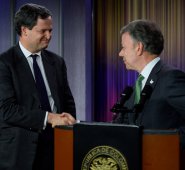 Santos resaltó que su trabajo ha sido fundamental para llegar hasta este punto en la negociación con las Farc. Colprensa