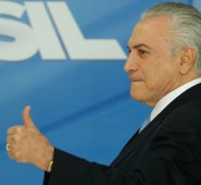 Michel Temer, presidente de Brasil. AFP