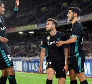 El Real Madrid le ganó 3-1 a la Real Sociedad. AFP