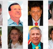 William Ovallos, Vicente García, Rodolfo Torres, Nelly Amparo Pérez, Margarita Silva, Lyda Jazmín Ardila, Luis Eduardo Guevara y Hugo Márquez. Archivo