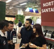 El estand de norte de santander tuvo buena afluencia de clientes nacionales e internacionales durante Cafés de Colombia Expo 2017, en Corferias, Bogotá. Cortesía