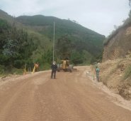 A lo largo de la vía La Soberanía se observan varios frentes de trabajo. Cortesía