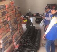 Se entregó material para la construcción de placa huella en la vereda La Unión del corregimiento de Aguas Claras. Cortesía