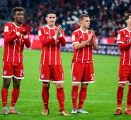 El cucuteño James Rodríguez jugó los 45 minutos finales y destacó en la labor ofensiva. Twitter @FCBayern