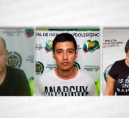 Ricardo Contreras, Carlos José Sánchez y Ana Milena Rincón. Policía Nacional