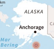 El sismo se produjo en el Golfo de Alaska, a unos 280 km al sureste de la ciudad de Kodiak. AFP