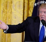 Pese a los abucheos el presidente Trump pudo dibujar un Estados Unidos con una economía floreciente e invitó al mundo a invertir en su país. AFP