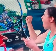María Camila Osorio celebra su triunfo. Luis Alfredo Estévez