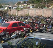 Así lucen los patios de la Central de Transportes de Ocaña. Javier Sarabia