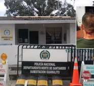 El patrullero Javier Davian Hernández recibió un disparo a la altura del cuello. Cortesía