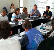 Encuentro para evaluar las operaciones de la Unidad de Gestión del Riesgo. Cortesía