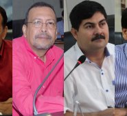 Óscar Angarita, Óscar Sanabria, Víctor Suárez y George Alexánder Salazar, concejales de Cúcuta. La Opinión
