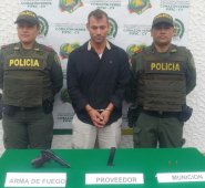 Jorge Luis Rodríguez enfrentará cargos por los delitos de fabricación, tráfico y porte de armas de fuego y hurto. Policía Nacional