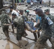 El 31 de marzo de 2017, la avalancha dejó 333 muertos y 76 desaparecidos, así como 22.310 damnificados. Archivo