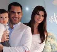 El cucuteño Lincoln Palomeque, su esposa Carolina Cruz y Matías que cumplió su primer año de vida. Instagram