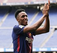 Yerry Mina, futbolista colombiano. AFP