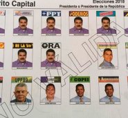 Así es el tarjetón que recibirán en Venezuela los electores el próximo 20 de mayo cuando en ese país se lleven a cabo los comicios presidenciales.
Internet