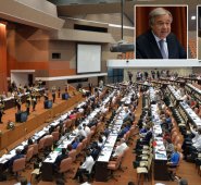 Antonio Guterres, secretario general de la ONU, y Alicia Bárcena, secretaria general de la Cepal, clamaron por la reducción de la pobreza. AFP